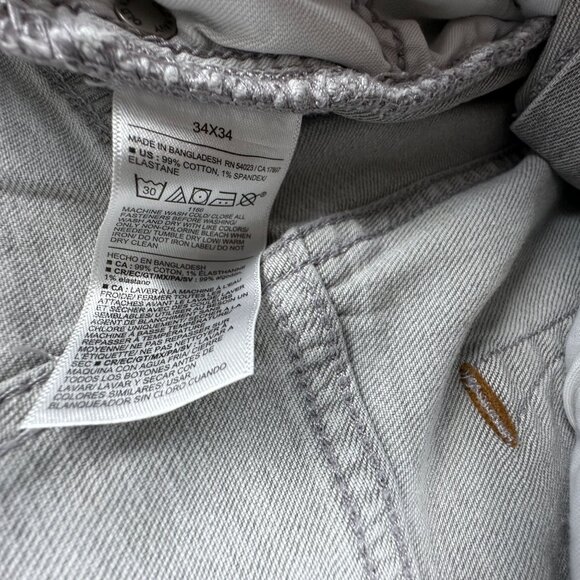 Old Navy Jeans Athletic Taper Built-in Flex Men's Size 34X34 Mid Rise Gray - Picture 6 of 12